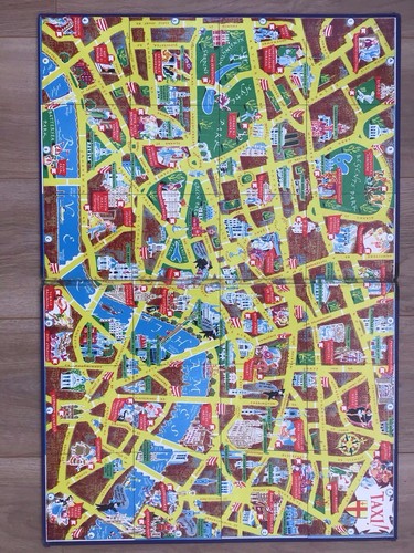 VINTAGE TAXI ! BOARD GAME BY ARIEL - AN EARLY TWO PIECE EDITION - COMPLETE - Picture 2 of 6