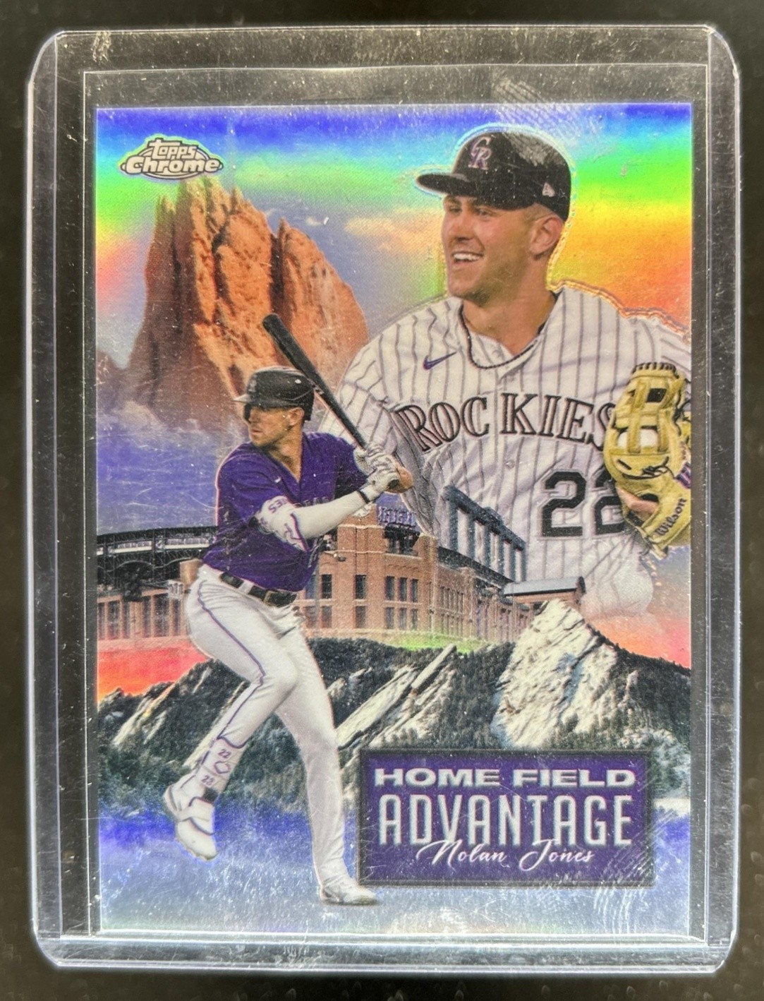 2024 Topps Chrome Update Nolan Jones Home Field Advantage #HFAC-31 Rockies