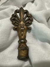 Vintage Ornate Iron Lamp Finial 4"x2"