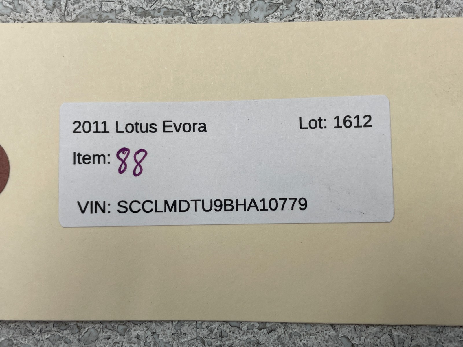 2010-2014 Lotus Evora Manual Transmission Gear Shifter Selector Knob 1612 OEM