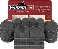 Yelanon Antirutsch Pads 40 StüCk - Antirutsch Gummi Selbstklebend, Selbstklebend