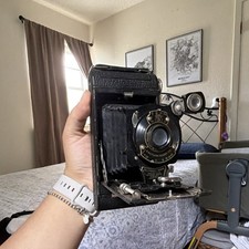 Eastman Kodak No. 1 Pocket Kodak Folding Bellows Camera, 120 Format, Black