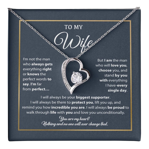 To My Wife Necklace, Gift For Wife, Anniversary Gift For Wife, Necklace For Wife