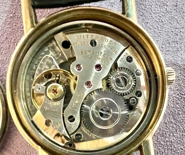 Vintage Men’s Wittnauer Automatic Watch 10k Gold Filled Bezel Stainless Back - Image 3 of 4
