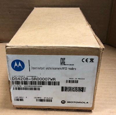 (OPEN BOX!)  Motorola/NCR Zebra DS4208 Barcode Scanner (NO CABLE)
