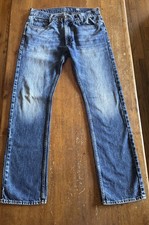 Vintage Guess Los Angeles Jeans Mens 34x32 Straight Denim Blue Classic Y2K