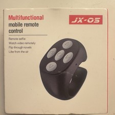 New Mobile Fingertip Wireless Bluetooth Remote Control Finger Ring Remote Black