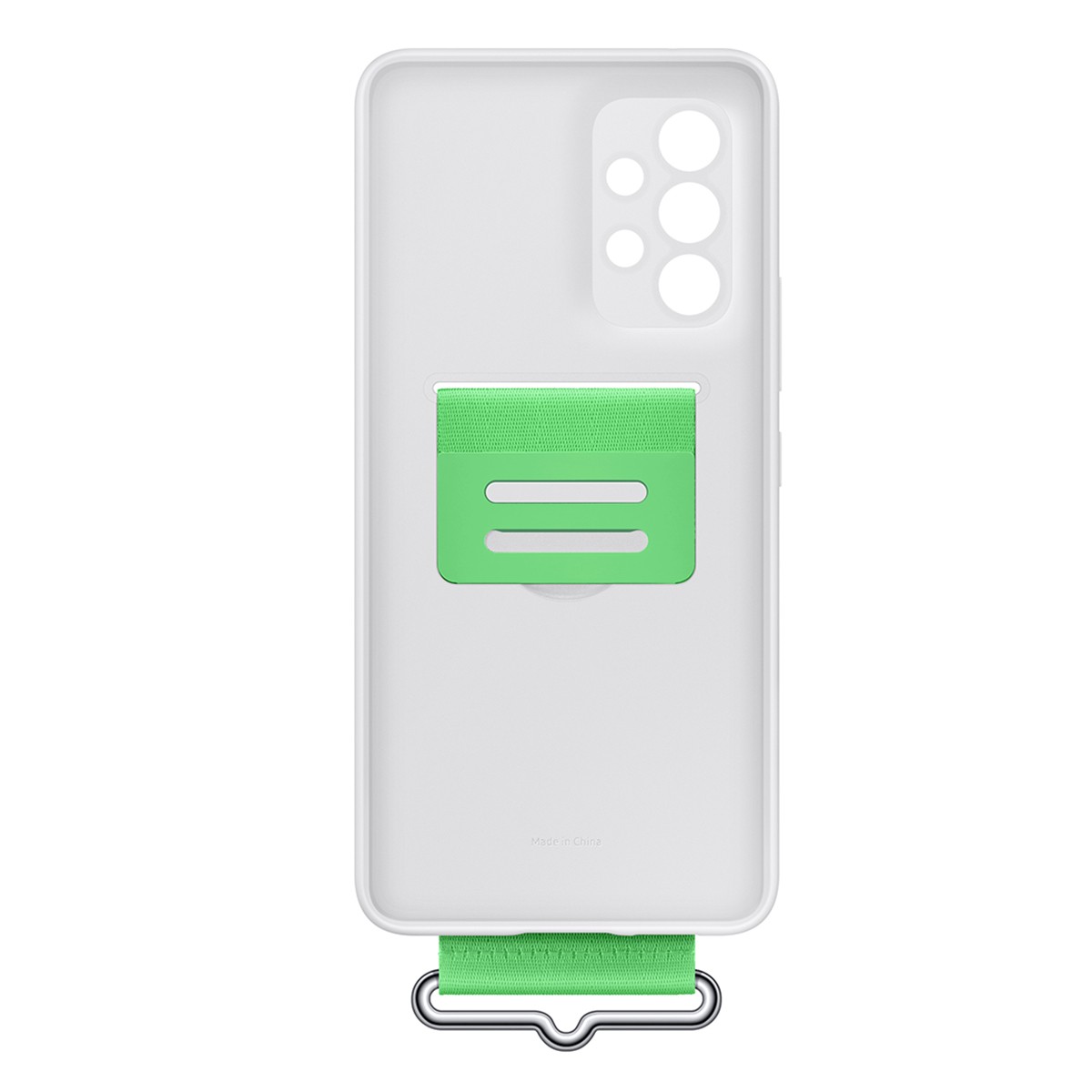 Coque Galaxy A53 anti-chute pour éviter de faire tomber son téléphone avec lanière blanc