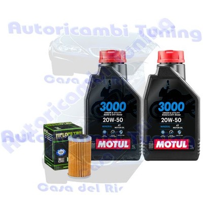 Set Service Öl Motul 3000 20W50 Filter Für KTM 450 Sx-F Factory Ausgabe� 2021