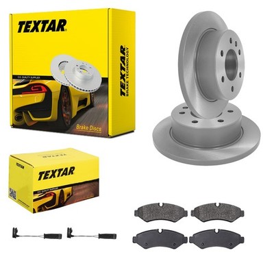 TEXTAR BREMSSCHEIBEN 298mm + BELÄGE HINTEN passend für MERCEDES SPRINTER 907 910