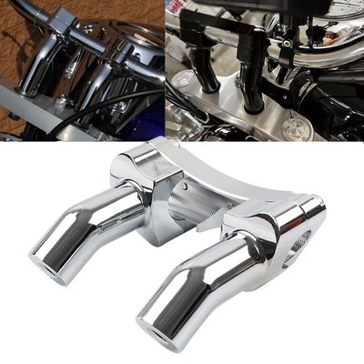 3.5'' Handlebar Riser & Top Clamp Fit Harley Fat Boy Heritage Softail FXST FLSTN