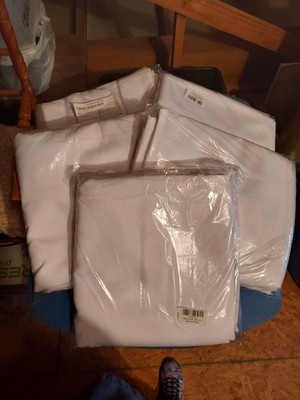 5 New In Bags White 90x156 Tablecloths
