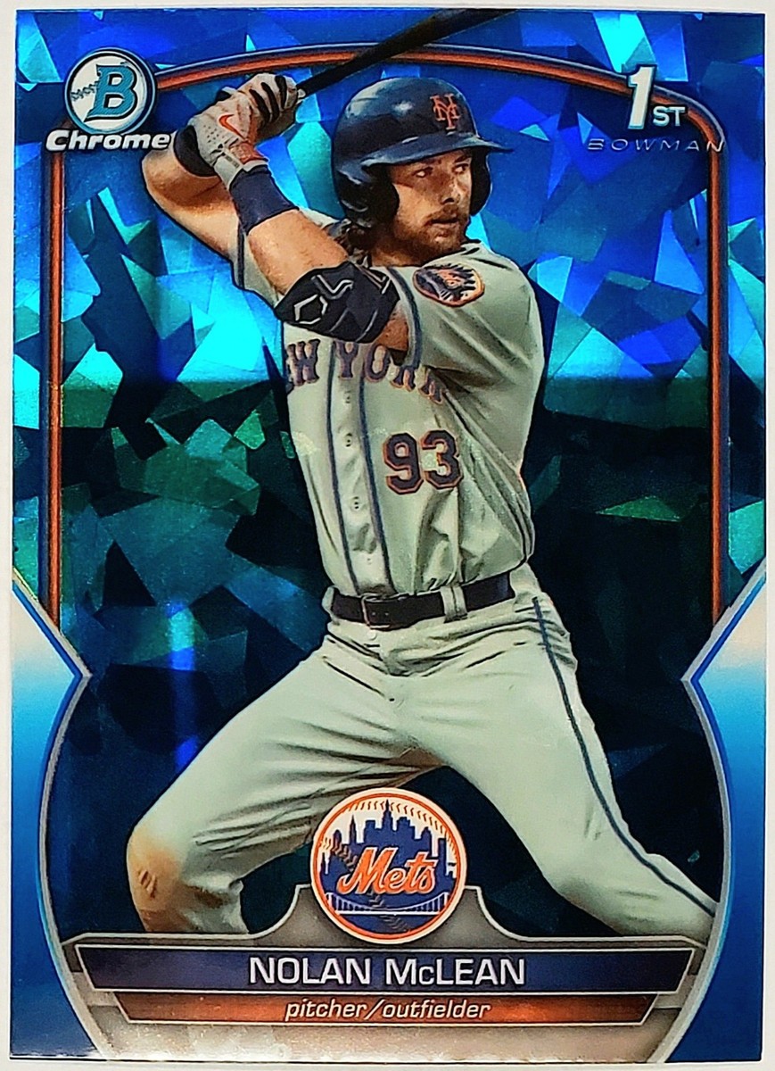 🔥 NOLAN MCLEAN ROOKIE SAPPHIRE REFRACTOR 1ST BOWMAN 2023 BOWMAN