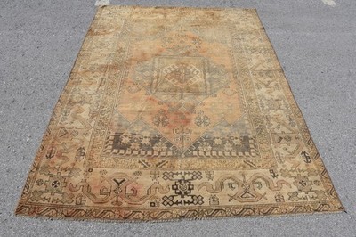 Turkish Rug, 5,3x7,3 ft Area Rug, Brown Oriental Wool Vintage Rug