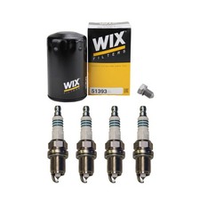 Wix Engine Oil Filter & Denso 4 Iridium Power Spark Plugs kit for Golf 2.0L L4