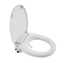 Dual Nozzle Manual Bidet seat for Elongated Toilet with Soft Close Seat NEW