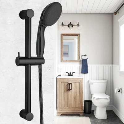 Edelstahl Duschstange 66cm Brausestange mit Duschkopfhalterung Duschkopfhalter