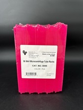 Bio Plas 96 Well Microcentrifuge Tube Racks Pink 5 Pack Lab Rack Cat 0095 New 