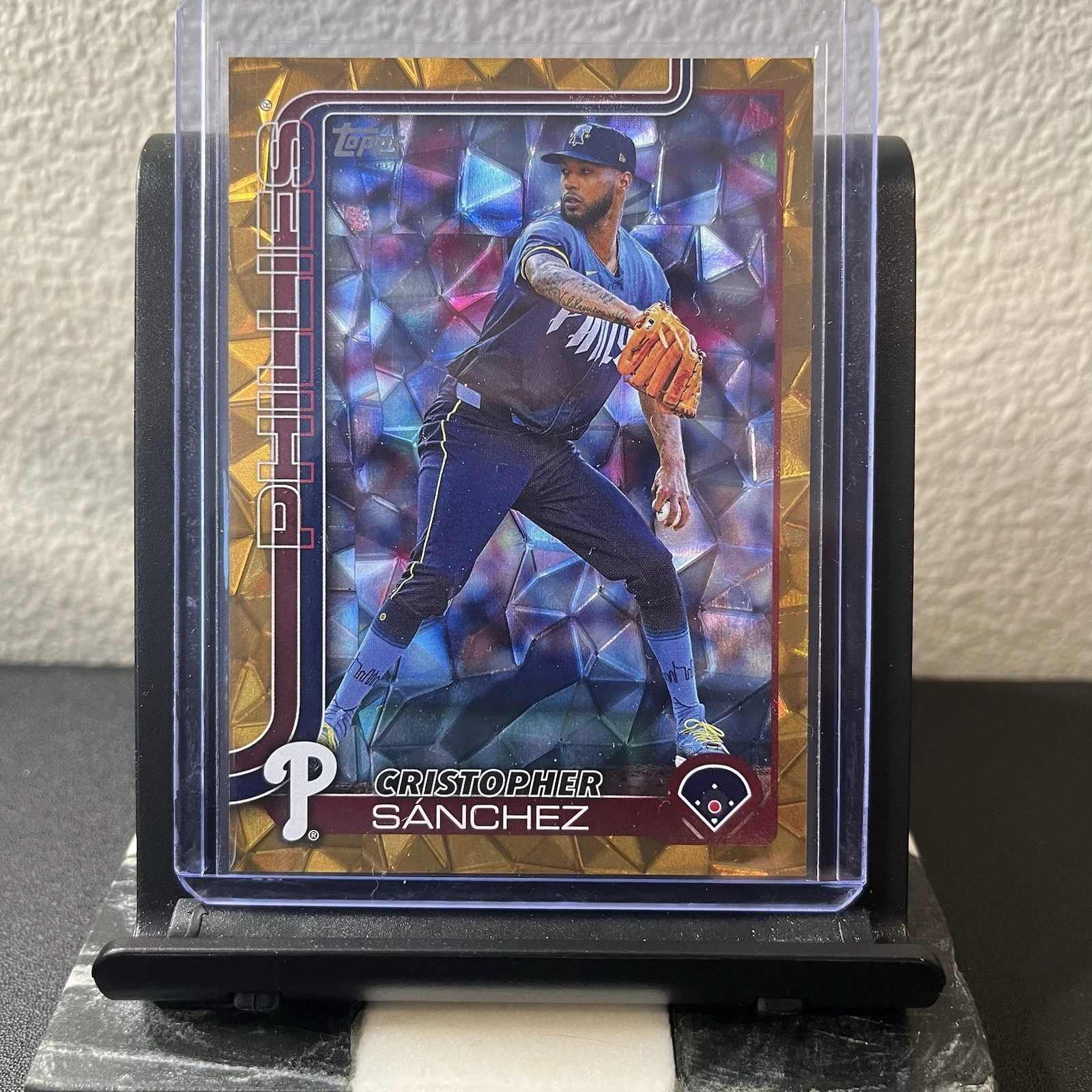 2025 Topps Series 1 - Cristopher Sanchez #109 Gold Diamante #/50