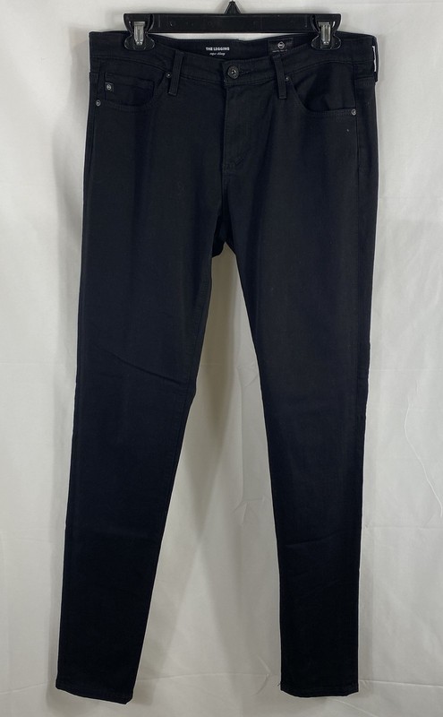 AG Adriano Goldschmied Women's The Legging Super Skinny Jeans Black Size 28