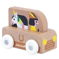 Janod Holz Einhorn Van Montessori Spielzeug Fsc Holzspielzeug Kinder