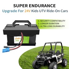 24V 7ah Battery for 24V UTV Kids Ride-On Cars toys