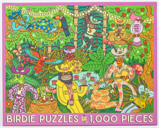 NEW Birdie Puzzles "Party Down" 1000 Piece Jigsaw Puzzle Made in USA/Recycled