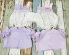 Vintage Coleco Cabbage Patch Kids Doll Clothes Rompers Shirts Bonnet