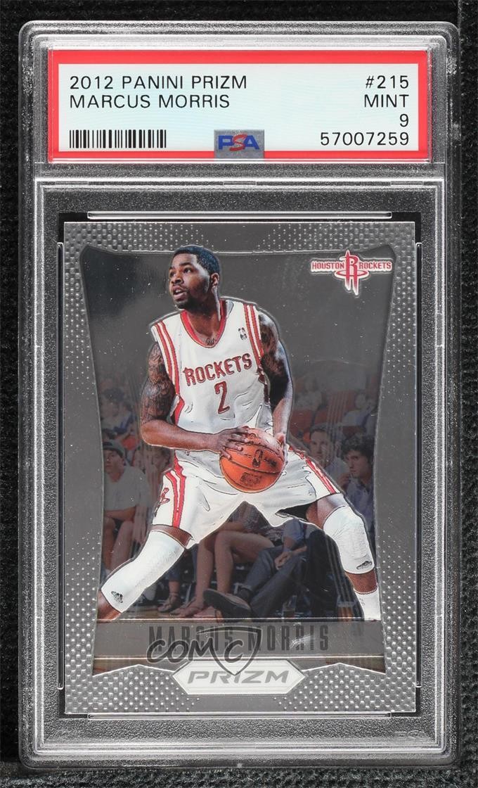2012-13 Panini Prizm Marcus Morris #215 PSA 9 MINT Rookie RC 5b9