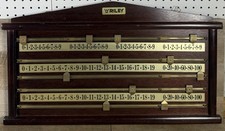 Vintage Riley Snooker Scoreboard Wood Brass LARGE Wall Mounted