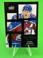 ❄️2024-25 UD Series 1 Hockey UD Portraits Black SP1:240 #P-6 Nathan MacKinnon!❄️