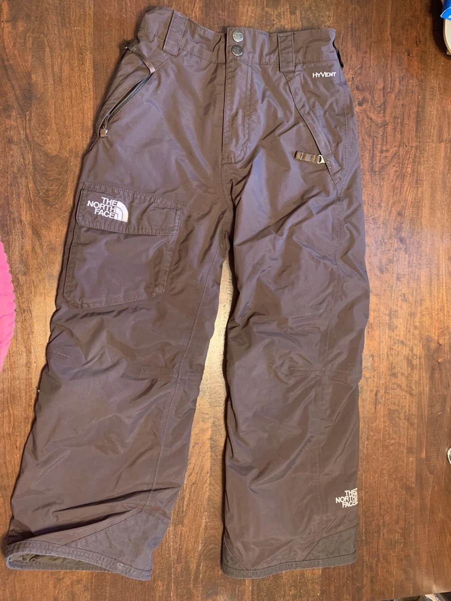 onkruid been boete North Face Brown HyVent Insulated Ski Snow Pant, Boys S 7 8 | eBay