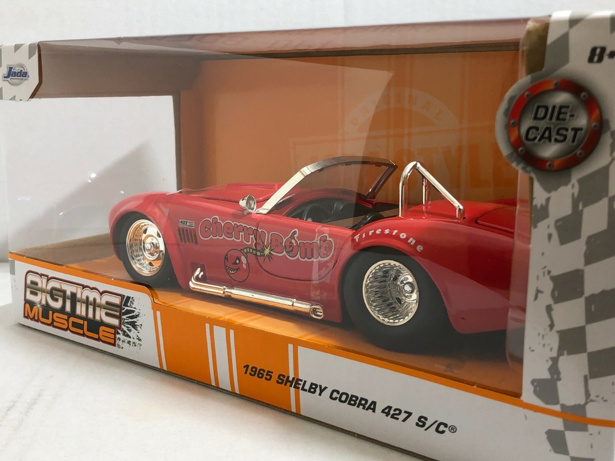 JADA BIGTIME MUSCLE BTM 1965 SHELBY COBRA 427 S/C CHERRY