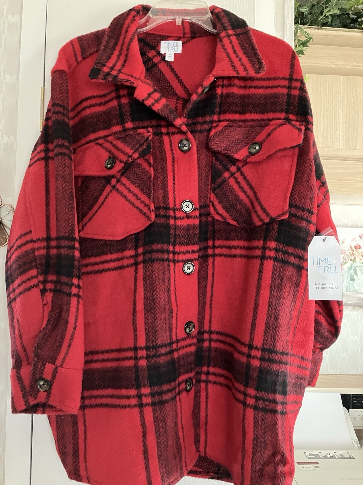 Time And True Plaid Jacket Size XXL 20 New With Tags NWT