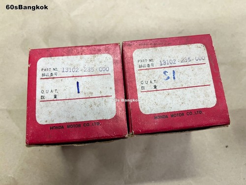 NOS Honda CD175 CA175 CB175 CL175 SL175 Pistone 0,25 P/N 13102-235-000 A coppia - Foto 9 di 9
