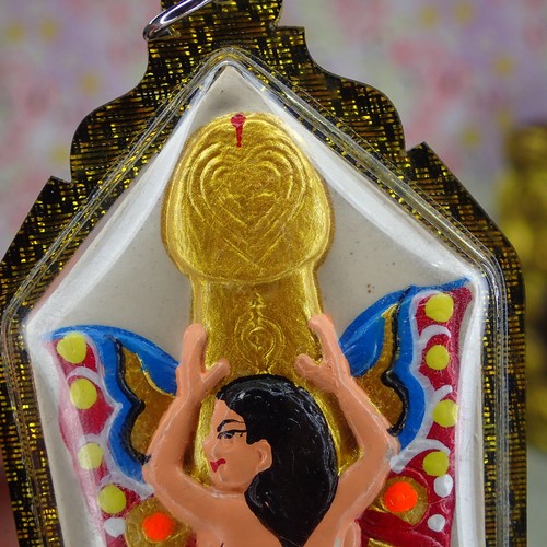 Phra Khun Paen Amulet / Love Charm Buddhism Talisman / Paladkik Lingam Lady Mae - Picture 8 of 11