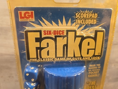 2006 LGI Classic 6 Dice Farkel Family Dice Game Scorepad Included - New/Sealed - Picture 7 of 10