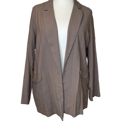 Primark Blazer Jackets Womens WOMENS LONGLINE GREY TWEED BLAZER