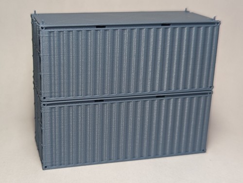 Set Lot - HO Scale 20' Ft Shipping Container - 1:87 Train Freight Car Stacking - Picture 26 of 47