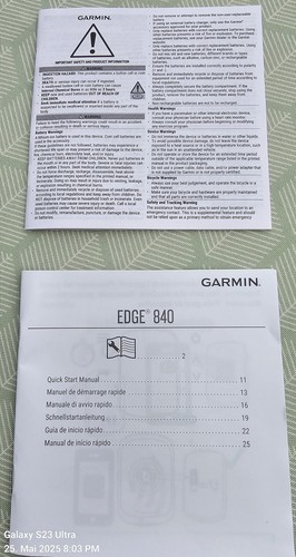 Garmin Edge 840 - GPS Fahrradcomputer, neu und unbenutzt - Bild 4 von 4