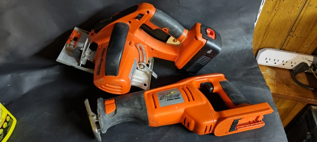 Black Decker Firestorm 18V Cordless Circular Reciprocating Saw