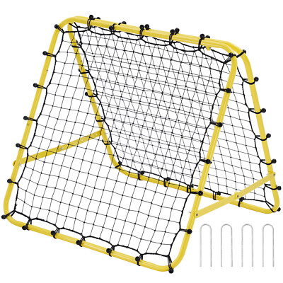 40''x35''x37'' Soccer Rebounder Net Kick-Back Portable Football Training Gift
