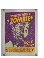 Roky Erickson Silkscreen Poster I Walked With A Zombie Signed Artist Proof