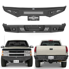 Front Bumper /Rear Back Bumper Fit 88-98 Chevrolet GMC Sierra C/K 1500 2500 3500