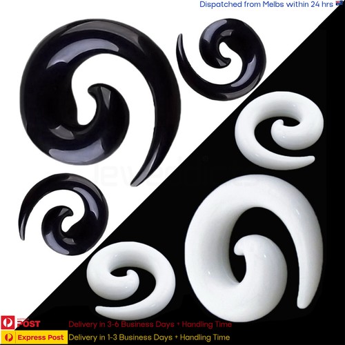 PIERCINGO Spirale Di Dilatazione Per Orecchio In Acrilico – 2mm A 18mm, Vari Colori
