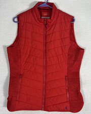 Joules Quilted Vest Womens 12 Padded Bodywarmer Outdoor Full Zip Pockets