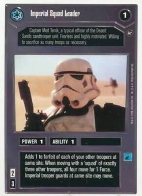 4x  Imperial Squad Leader - Unlimited Edition - Common Ungraded A New Hope - Unl