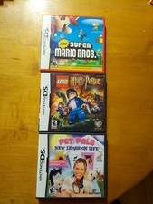 LOT 3 Nintendo DS Pet Pals Lego Harry Potter Super Mario Bros EMPTY Cases READ