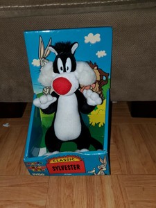 Vintage 1994 Tyco Looney Tunes Sylvester The Cat Stuffed Plush Toy 9