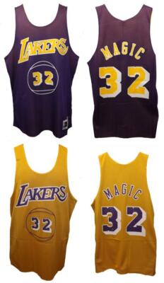 Magic Johnson #32 Lakers Mens S-M-L-XL-2XL Mitchell & Ness